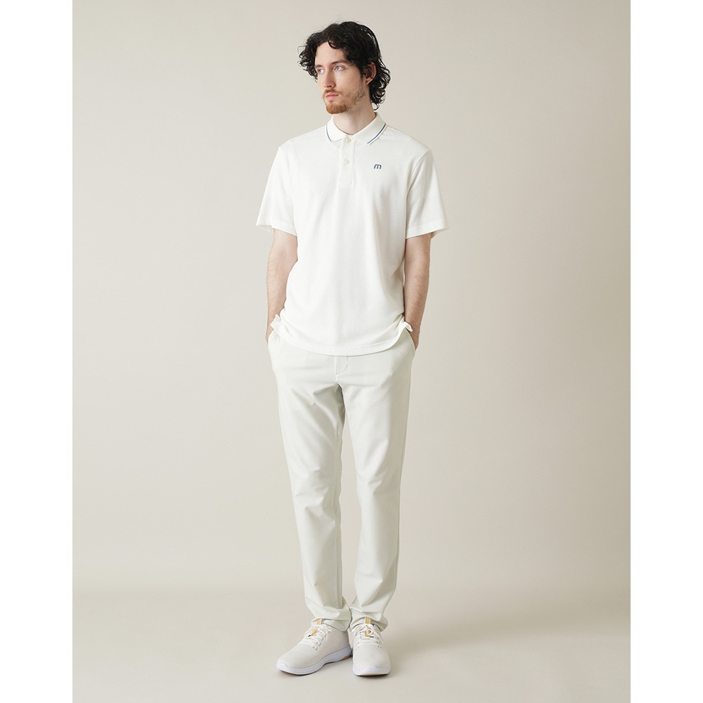 トラヴィスマシュー（Travis Mathew）（メンズ）ゴルフウェア 速乾 ワッフル半袖ポロシャツ 7AL012-1WHT