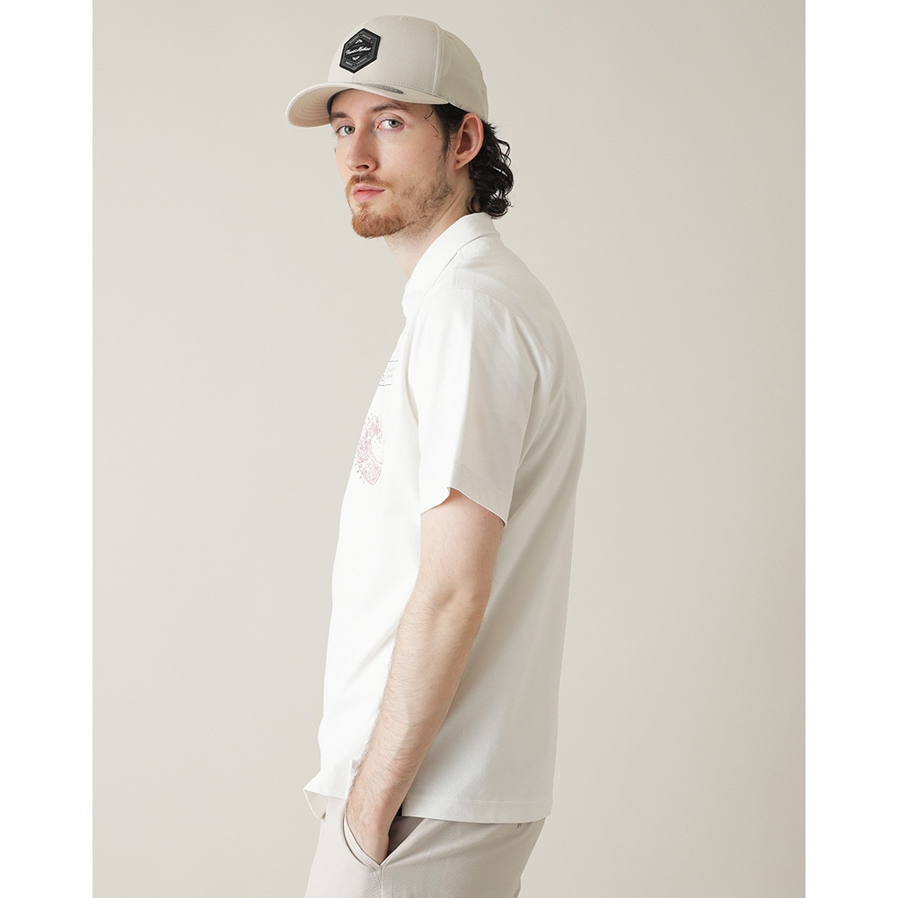 トラヴィスマシュー（Travis Mathew）（メンズ）ゴルフウェア 吸水速乾 スキャッタープリント 半袖ポロシャツ 7AL029-1WHT