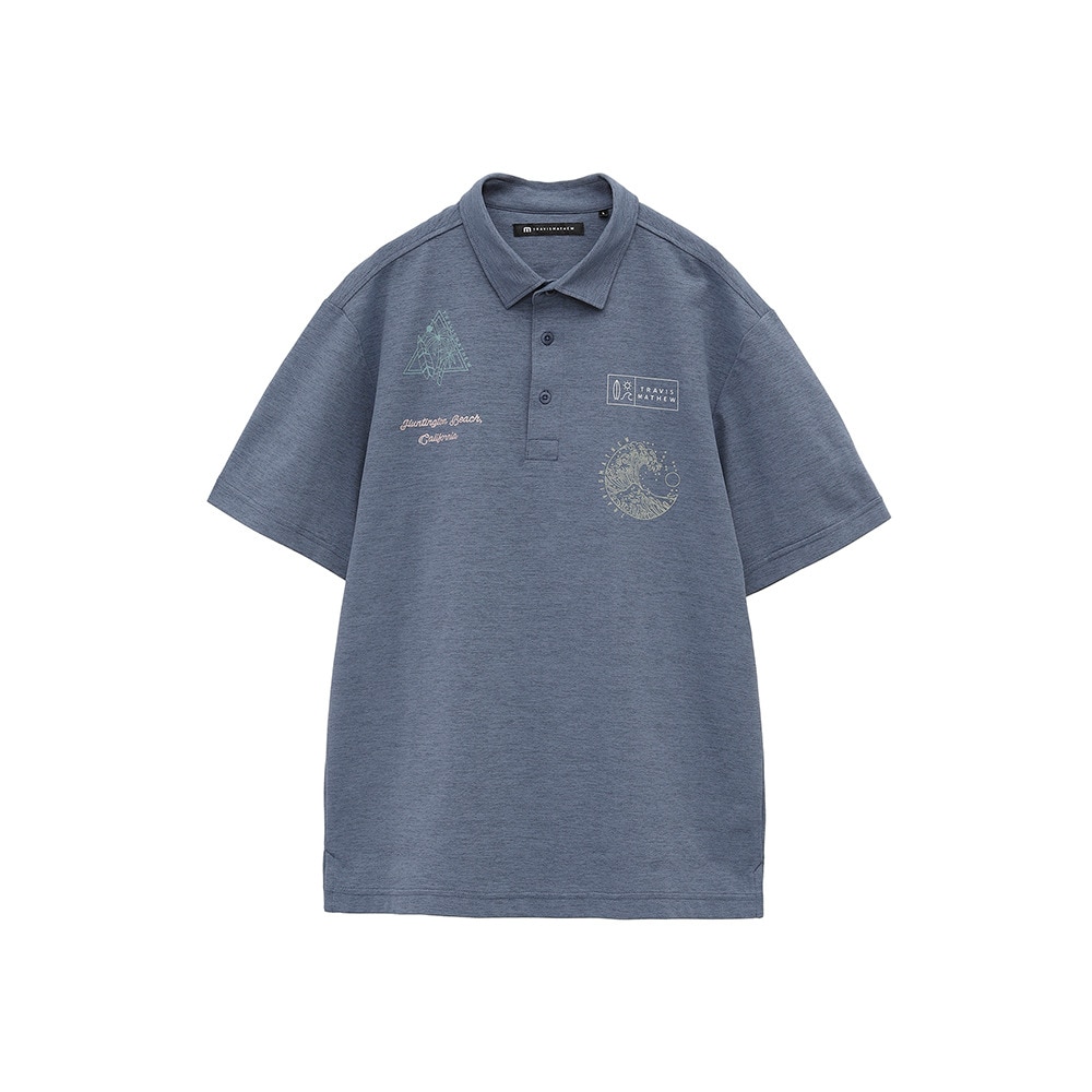 トラヴィスマシュー（Travis Mathew）（メンズ）ゴルフウェア 吸水速乾 スキャッタープリント 半袖ポロシャツ 7AL029-4VIN