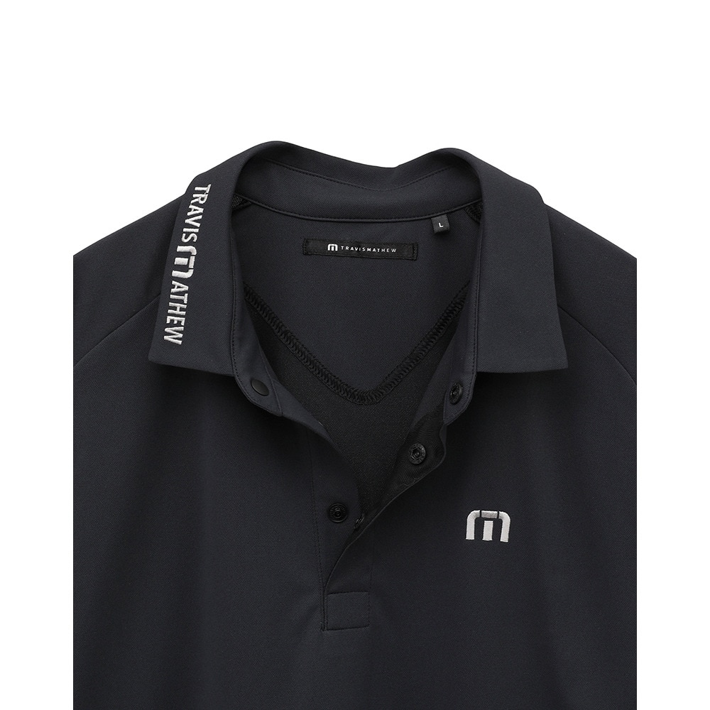 トラヴィスマシュー（Travis Mathew）（メンズ）ゴルフウェア 半袖 Tour Logo ポロシャツ 7AL039-0BLK