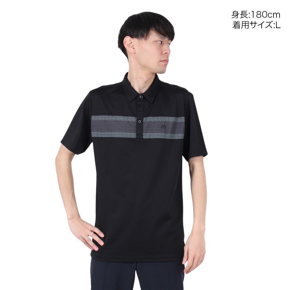 トラヴィスマシュー（Travis Mathew）（メンズ）ゴルフウェア T/Cチェストストライプ 半袖ポロシャツ A40123J-C0494