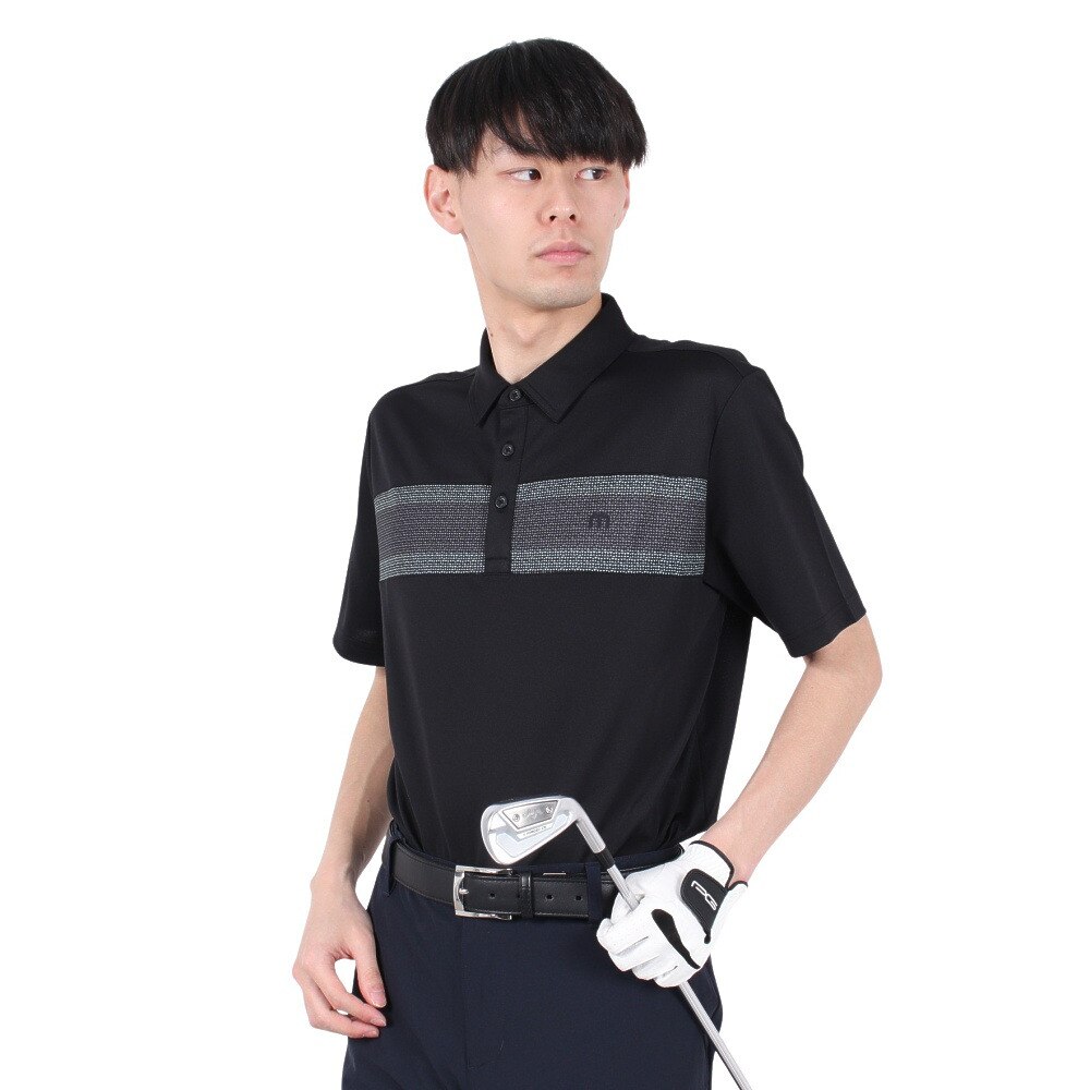 トラヴィスマシュー（Travis Mathew）（メンズ）ゴルフウェア T/Cチェストストライプ 半袖ポロシャツ A40123J-C0494