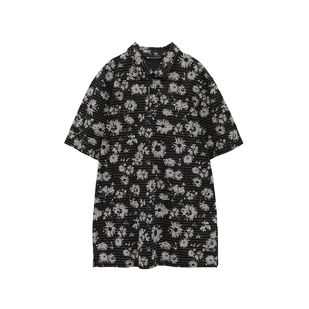 トラヴィスマシュー（Travis Mathew）（メンズ）ゴルフウェア フラワープリント 半袖 ポロシャツ A40132J-0BLK