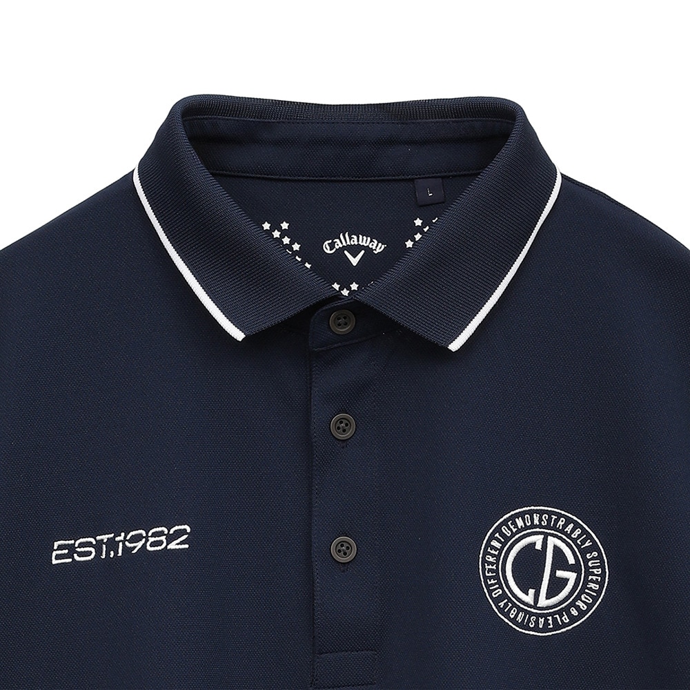 キャロウェイ（CALLAWAY）（メンズ）ゴルフウェア 半袖 オニカノコポロシャツ C25134101-1120