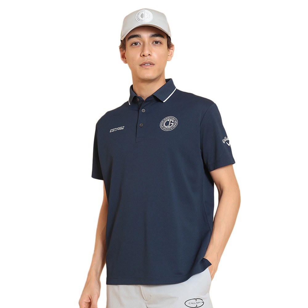 キャロウェイ（CALLAWAY）（メンズ）ゴルフウェア 半袖 オニカノコポロシャツ C25134101-1120