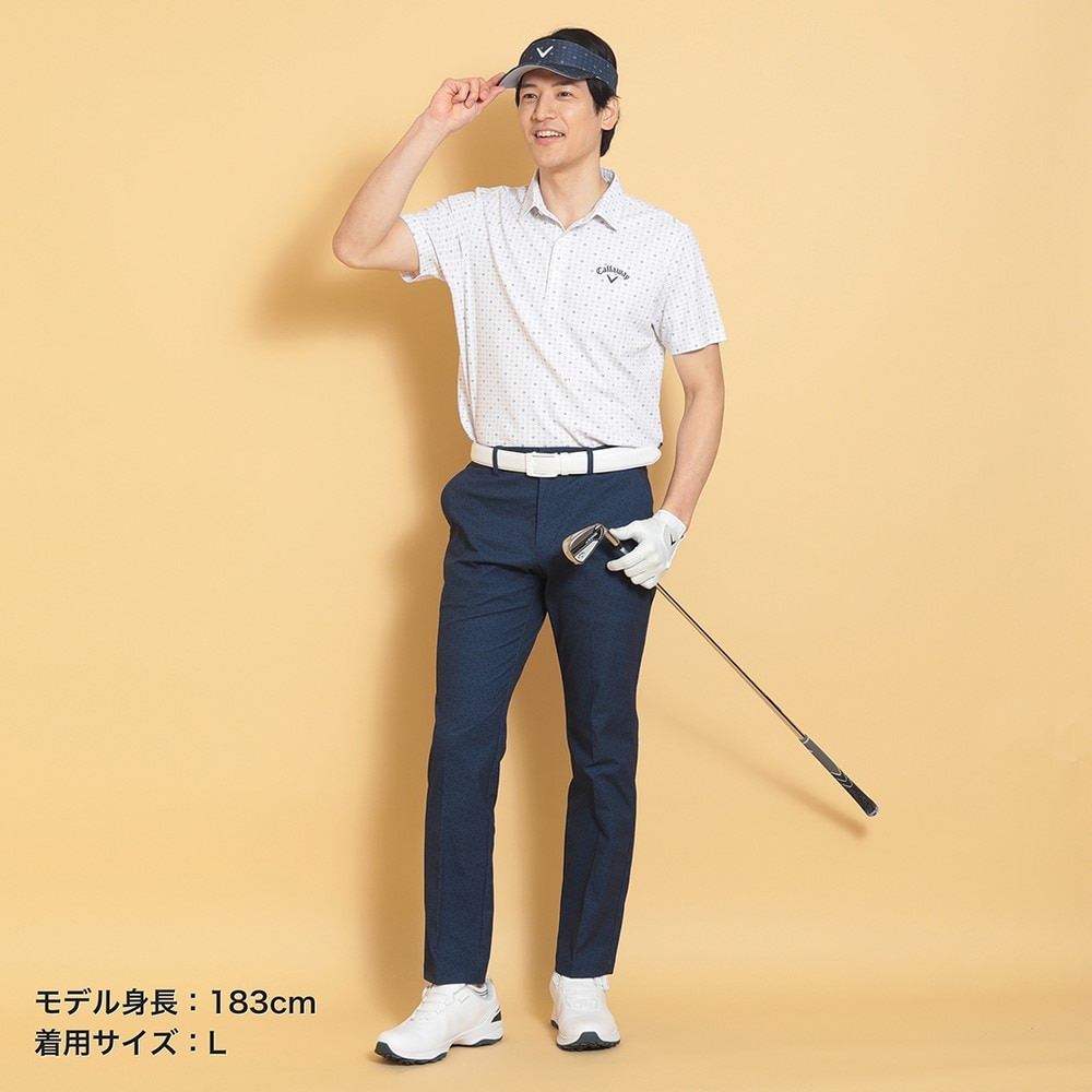 キャロウェイ（CALLAWAY）（メンズ）ゴルフウェア 接触冷感 半袖-3℃裏クールロゴプリントカノコシャツ C25134110-1030