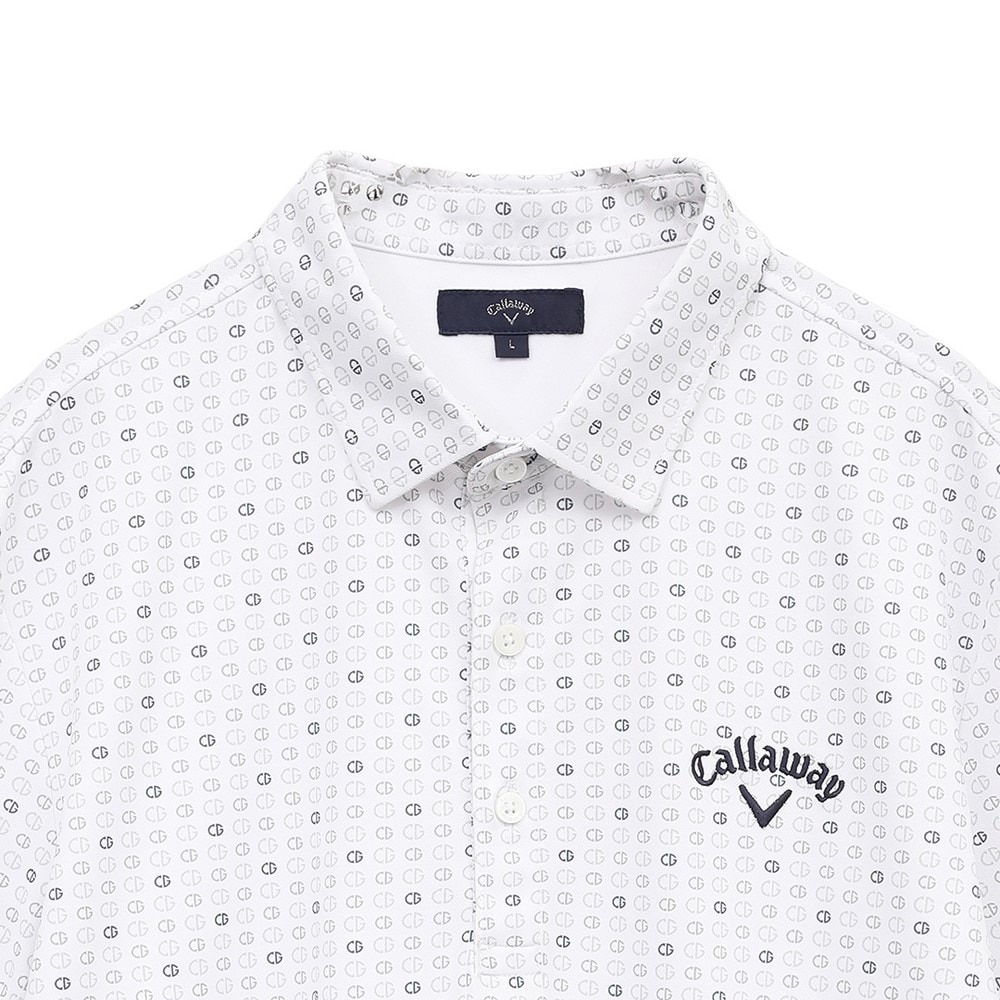 キャロウェイ（CALLAWAY）（メンズ）ゴルフウェア 接触冷感 半袖-3℃裏クールロゴプリントカノコシャツ C25134110-1030
