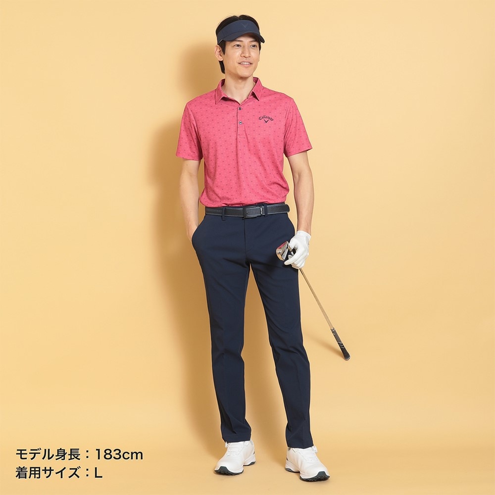 キャロウェイ（CALLAWAY）（メンズ）ゴルフウェア 接触冷感 半袖-3℃裏クールロゴプリントカノコシャツ C25134110-1091