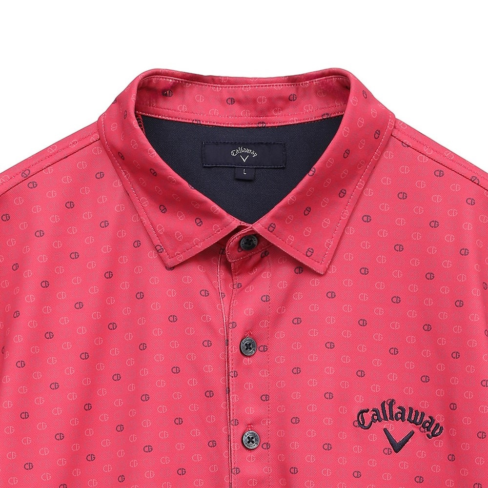 キャロウェイ（CALLAWAY）（メンズ）ゴルフウェア 接触冷感 半袖-3℃裏クールロゴプリントカノコシャツ C25134110-1091