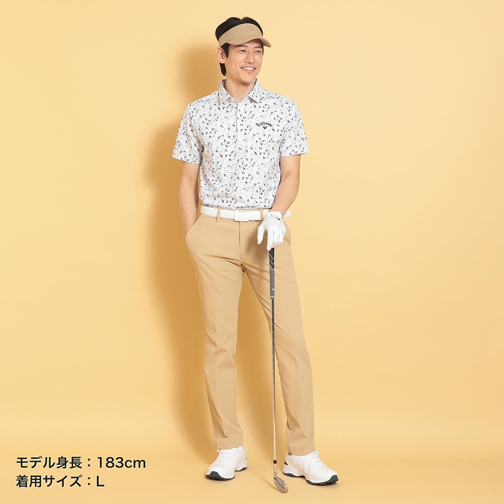 キャロウェイ（CALLAWAY）（メンズ）ゴルフウェア 幾何学ロゴプリントカノコシャツ C25134111-1030
