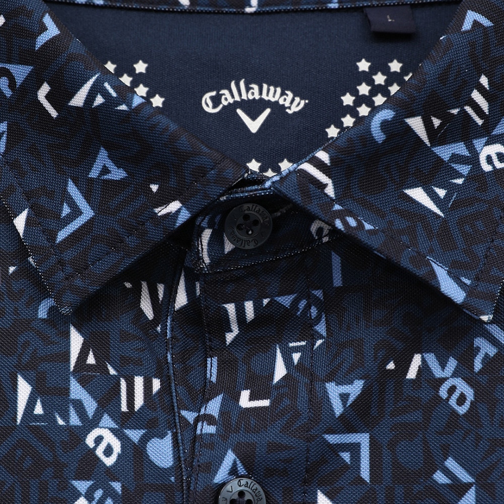キャロウェイ（CALLAWAY）（メンズ）ゴルフウェア 幾何学ロゴプリントカノコシャツ C25134111-1120