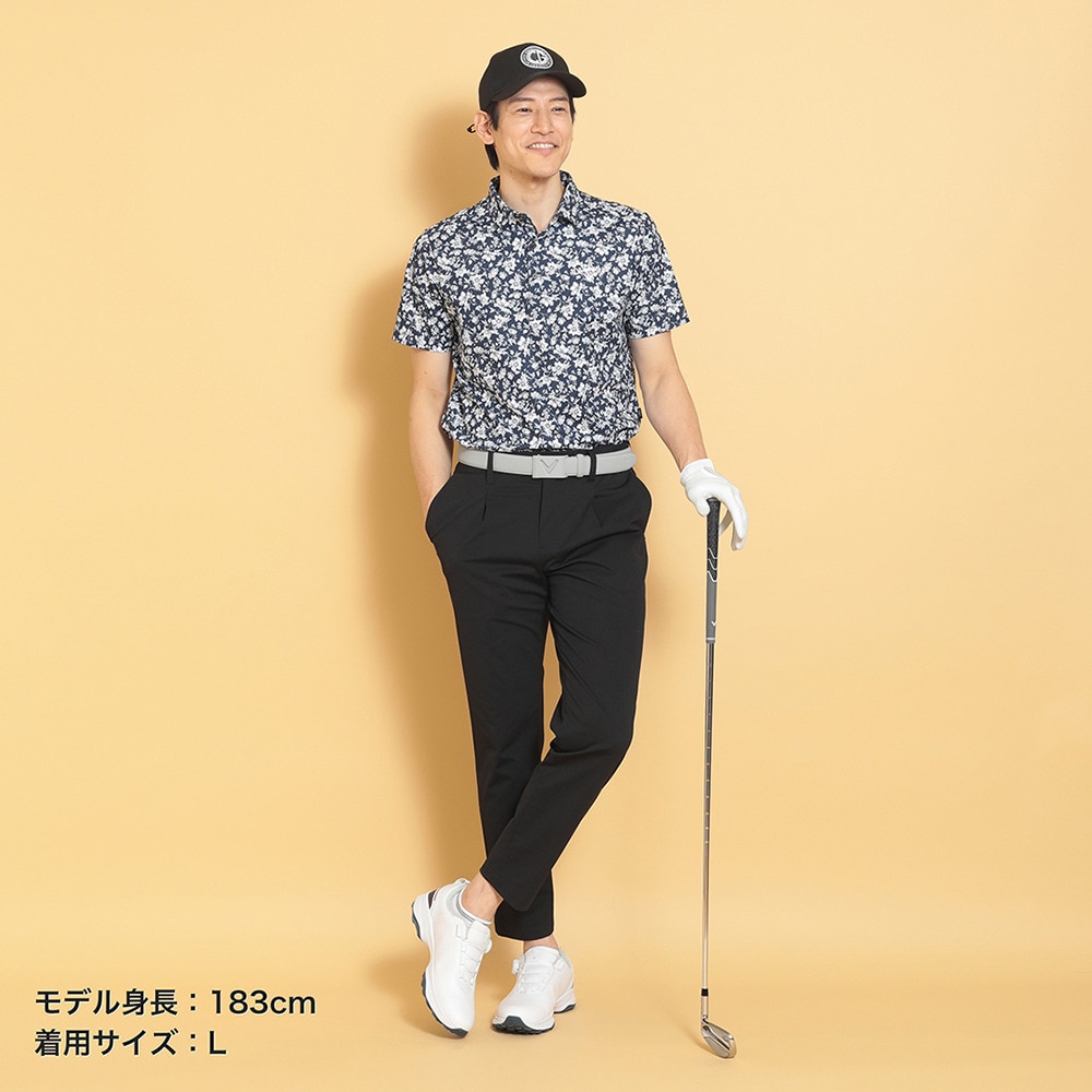 キャロウェイ（CALLAWAY）（メンズ）ゴルフウェア フラワープリントカノコシャツ C25134112-1120
