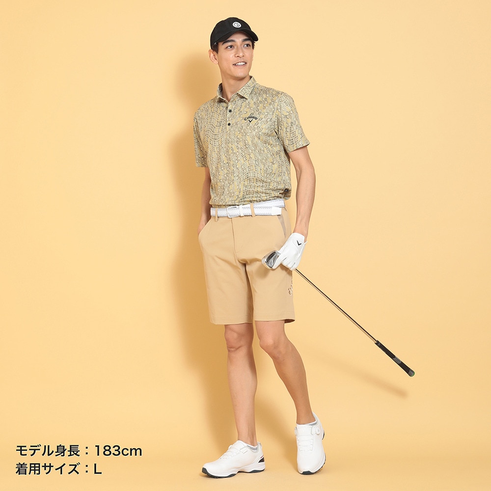 キャロウェイ（CALLAWAY）（メンズ）ゴルフウェア かざあなメッシュ 半袖 ポロシャツ C25134120-1040