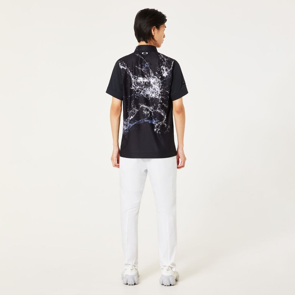 オークリー（OAKLEY）（メンズ）ゴルフウェア 吸汗速乾 SKULL WATER BALLET 半袖シャツ FOA407599-02E