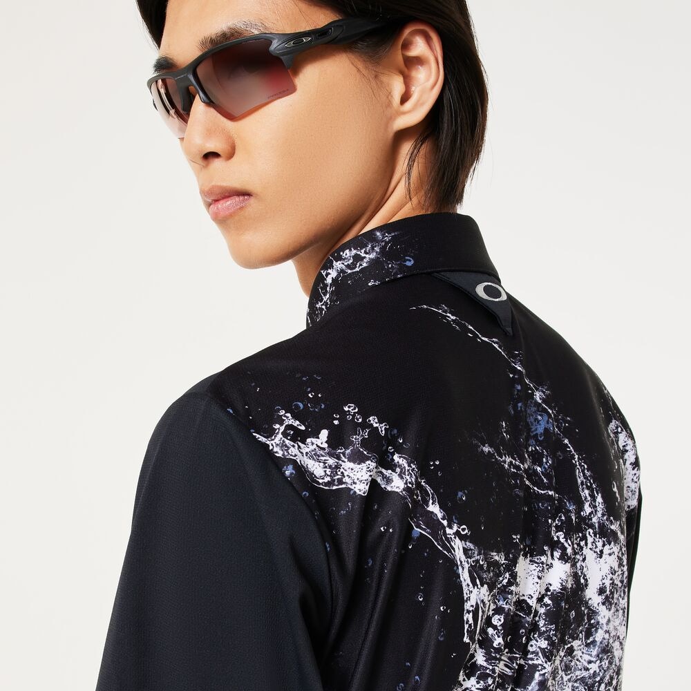 オークリー（OAKLEY）（メンズ）ゴルフウェア 吸汗速乾 SKULL WATER BALLET 半袖シャツ FOA407599-02E