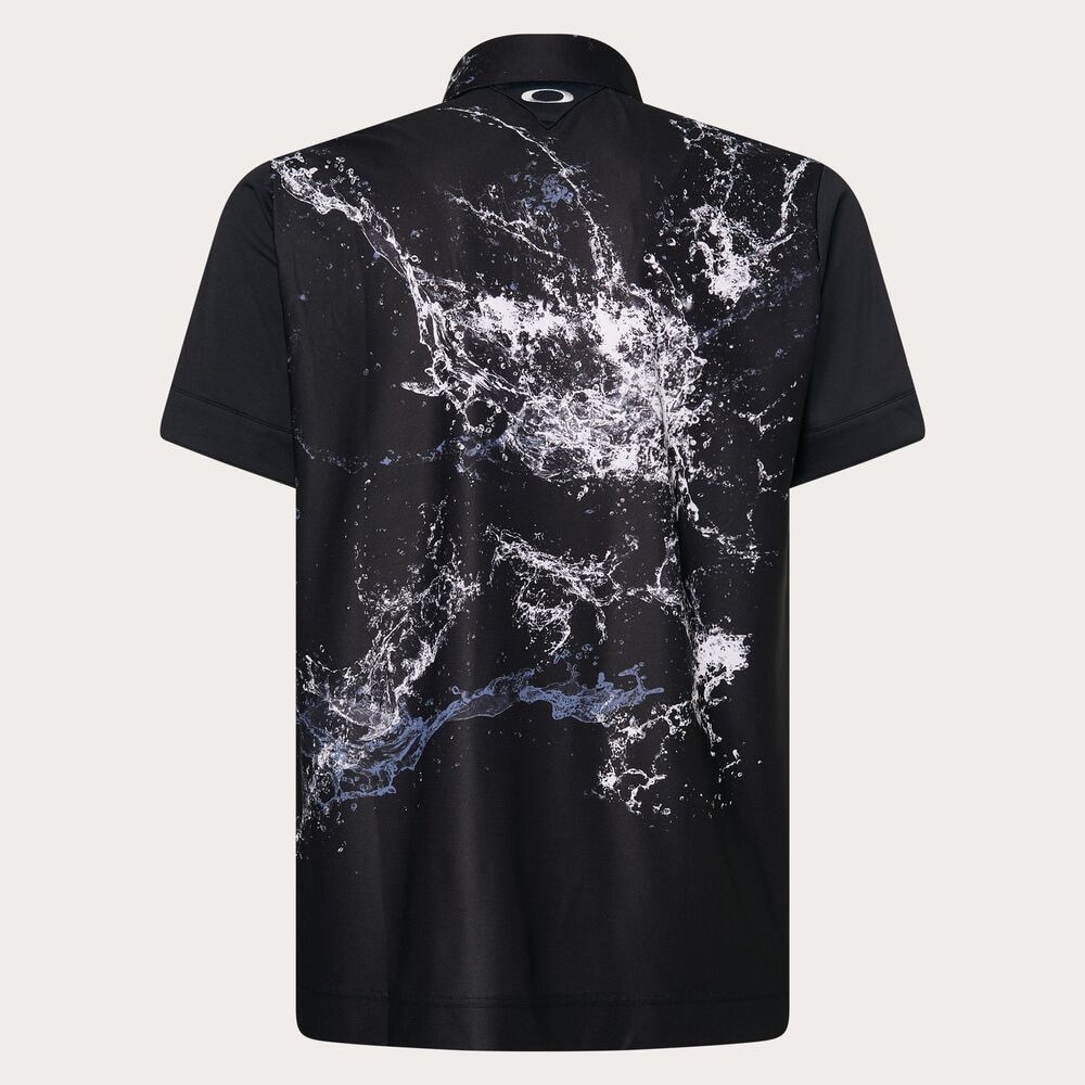 オークリー（OAKLEY）（メンズ）ゴルフウェア 吸汗速乾 SKULL WATER BALLET 半袖シャツ FOA407599-02E