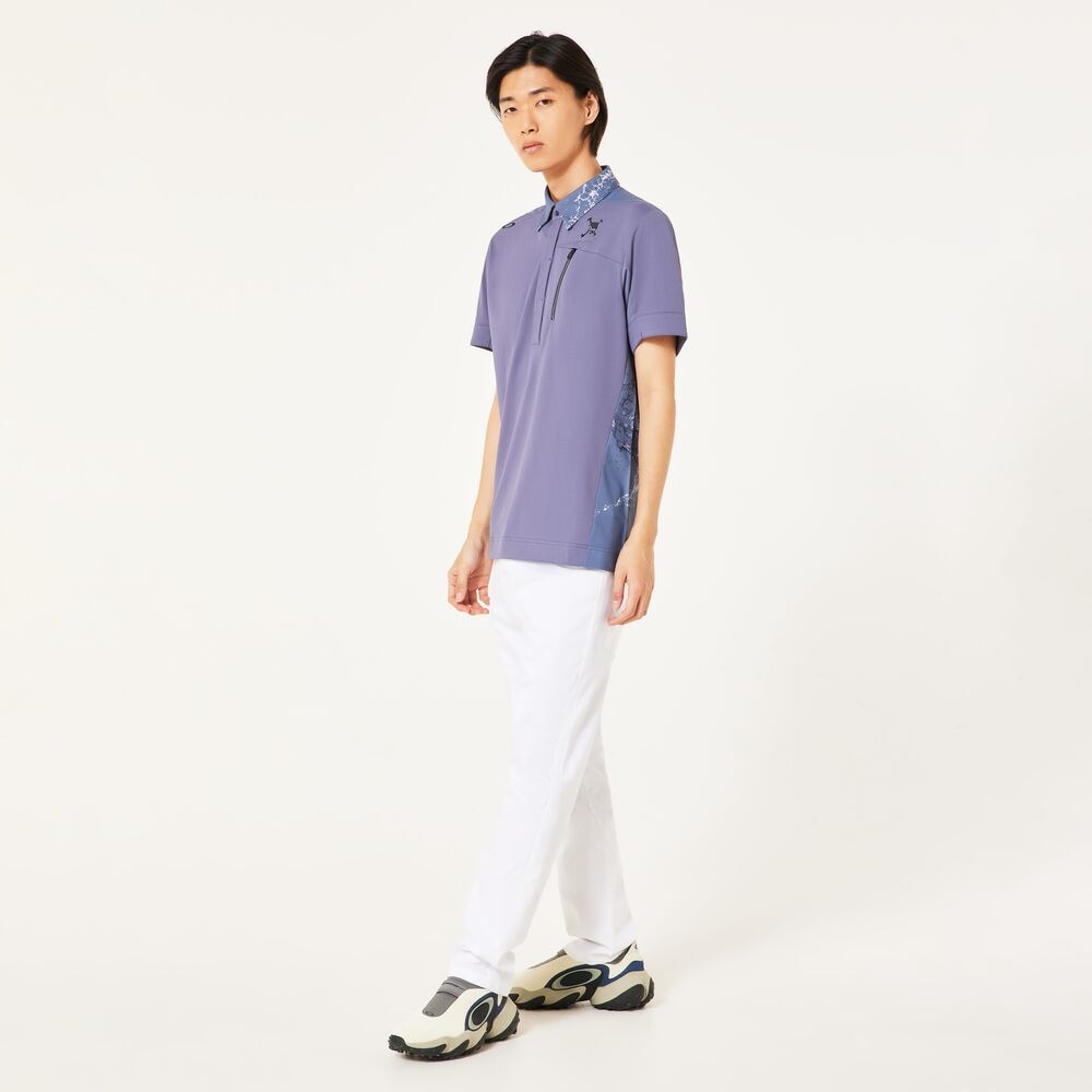 オークリー（OAKLEY）（メンズ）ゴルフウェア 吸汗速乾 SKULL WATER BALLET 半袖シャツ FOA407599-62C