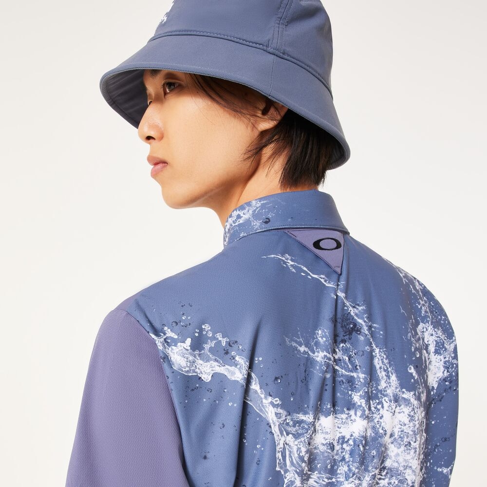 オークリー（OAKLEY）（メンズ）ゴルフウェア 吸汗速乾 SKULL WATER BALLET 半袖シャツ FOA407599-62C