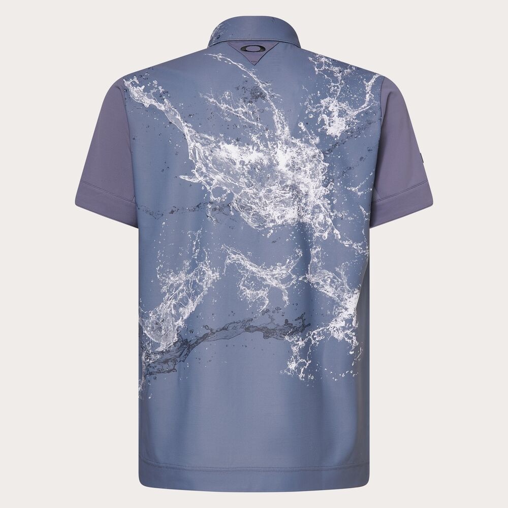 オークリー（OAKLEY）（メンズ）ゴルフウェア 吸汗速乾 SKULL WATER BALLET 半袖シャツ FOA407599-62C