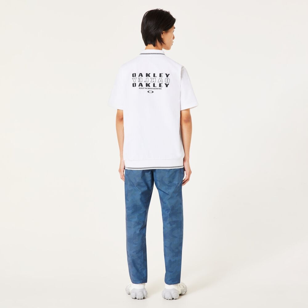 オークリー（OAKLEY）（メンズ）ゴルフウェア 吸汗速乾 O-SYNC PACK ABSTRACT HEM 半袖シャツ FOA407601-100