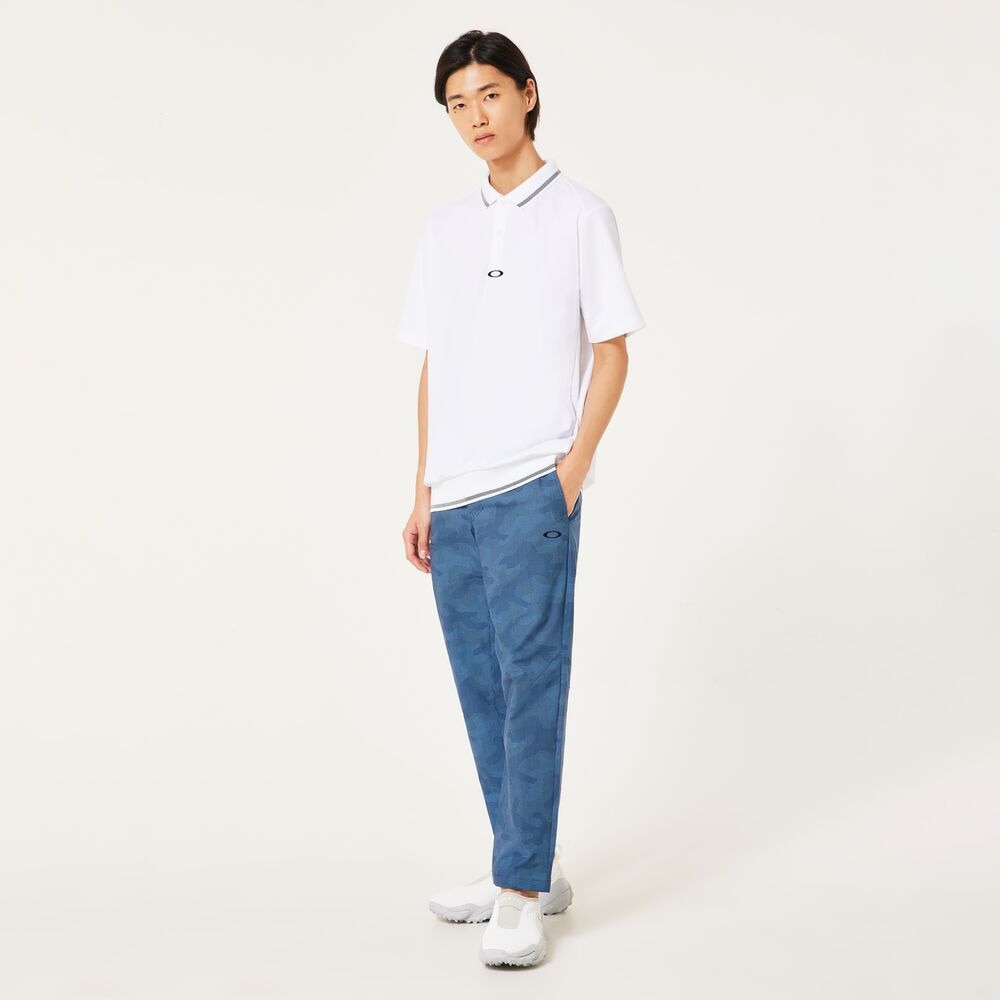 オークリー（OAKLEY）（メンズ）ゴルフウェア 吸汗速乾 O-SYNC PACK ABSTRACT HEM 半袖シャツ FOA407601-100