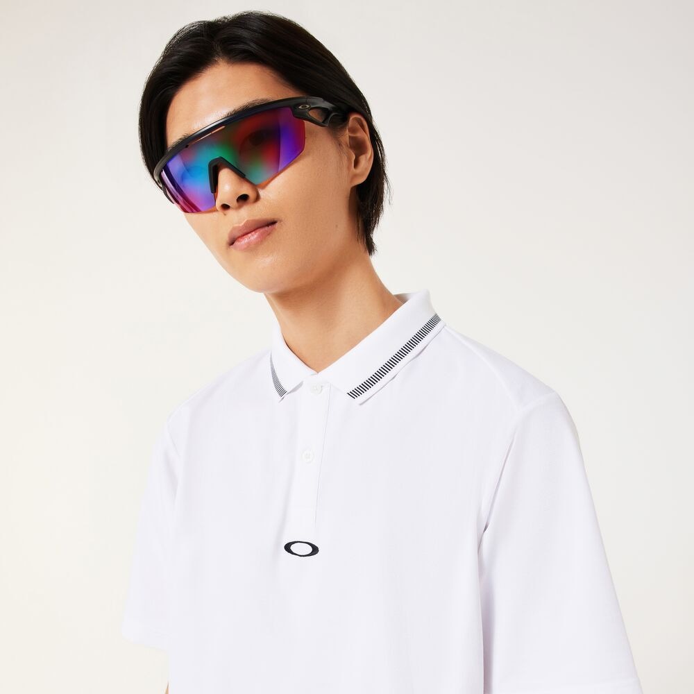 オークリー（OAKLEY）（メンズ）ゴルフウェア 吸汗速乾 O-SYNC PACK ABSTRACT HEM 半袖シャツ FOA407601-100