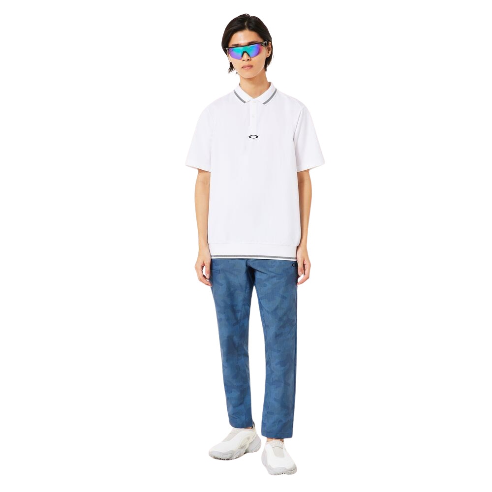 オークリー（OAKLEY）（メンズ）ゴルフウェア 吸汗速乾 O-SYNC PACK ABSTRACT HEM 半袖シャツ FOA407601-100