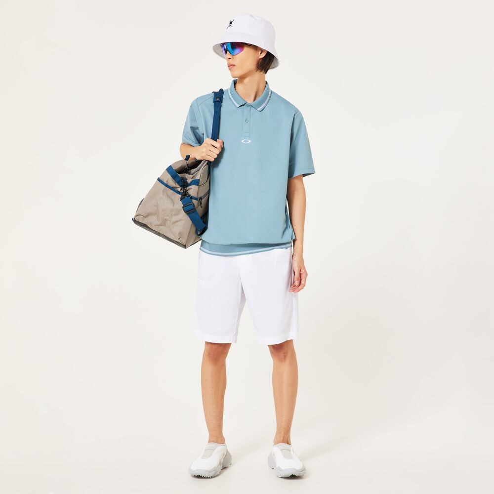 オークリー（OAKLEY）（メンズ）ゴルフウェア 吸汗速乾 O-SYNC PACK ABSTRACT HEM 半袖シャツ FOA407601-67K
