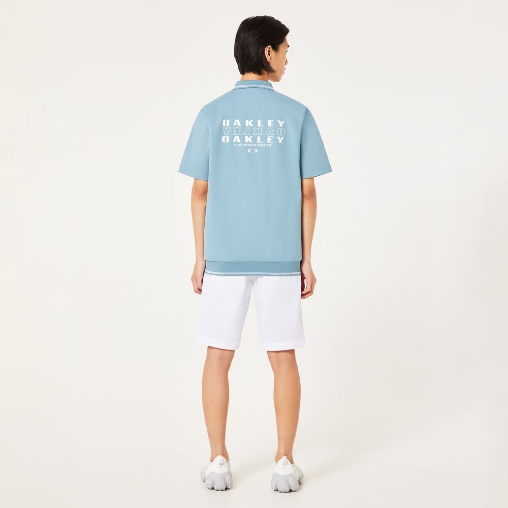 オークリー（OAKLEY）（メンズ）ゴルフウェア 吸汗速乾 O-SYNC PACK ABSTRACT HEM 半袖シャツ FOA407601-67K