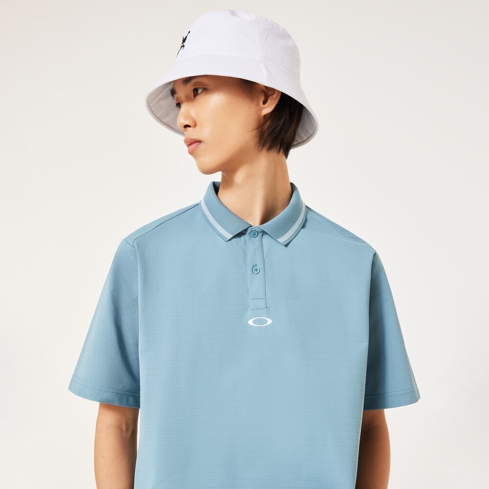 オークリー（OAKLEY）（メンズ）ゴルフウェア 吸汗速乾 O-SYNC PACK ABSTRACT HEM 半袖シャツ FOA407601-67K