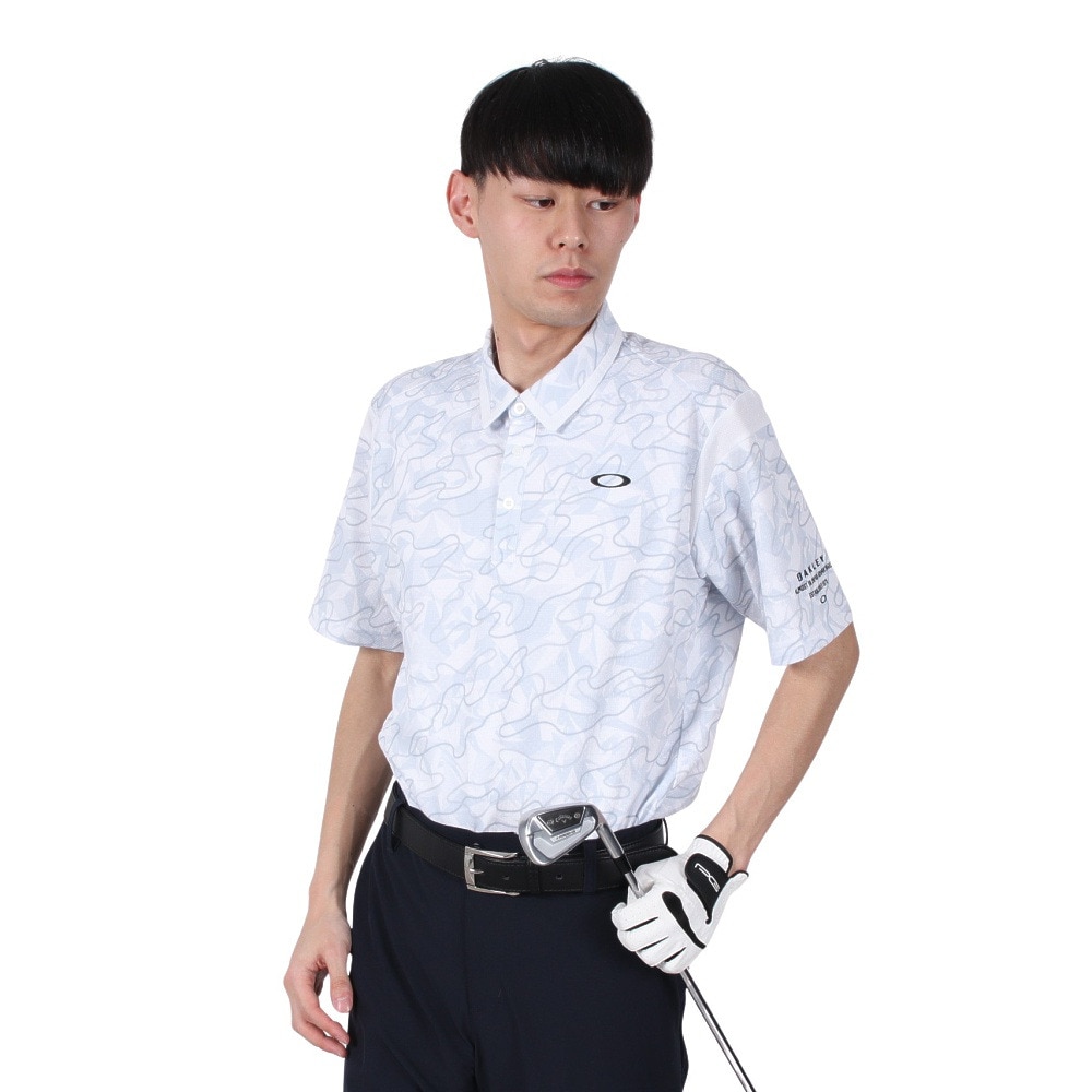 オークリー（OAKLEY）（メンズ）ゴルフウェア 吸汗速乾 O-Sync Pack Irradiation シャツ FOA407602-10J