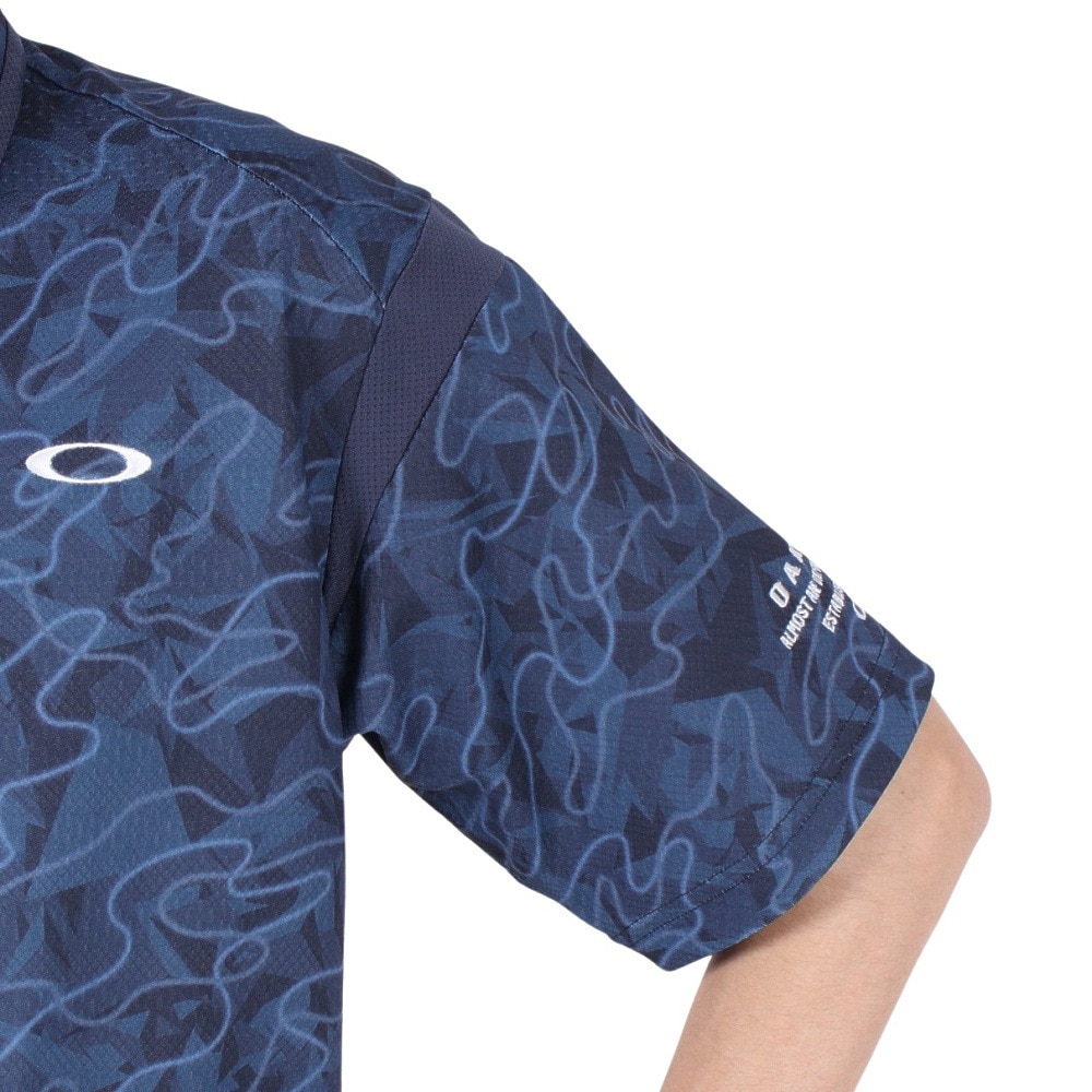 オークリー（OAKLEY）（メンズ）ゴルフウェア 吸汗速乾 O-Sync Pack Irradiation シャツ FOA407602-62K