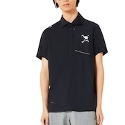 (メンズ)ゴルフウェア SKULL SLEEK ストライプ半袖シャツ FOA407672