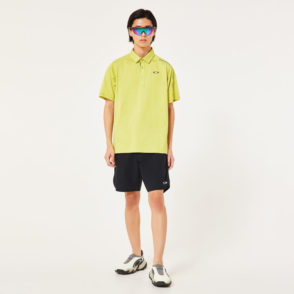 オークリー（OAKLEY）（メンズ）ゴルフウェア 吸汗速乾 接触冷感 TECH COLD 半袖 ジャガードシャツ FOA407676-83K