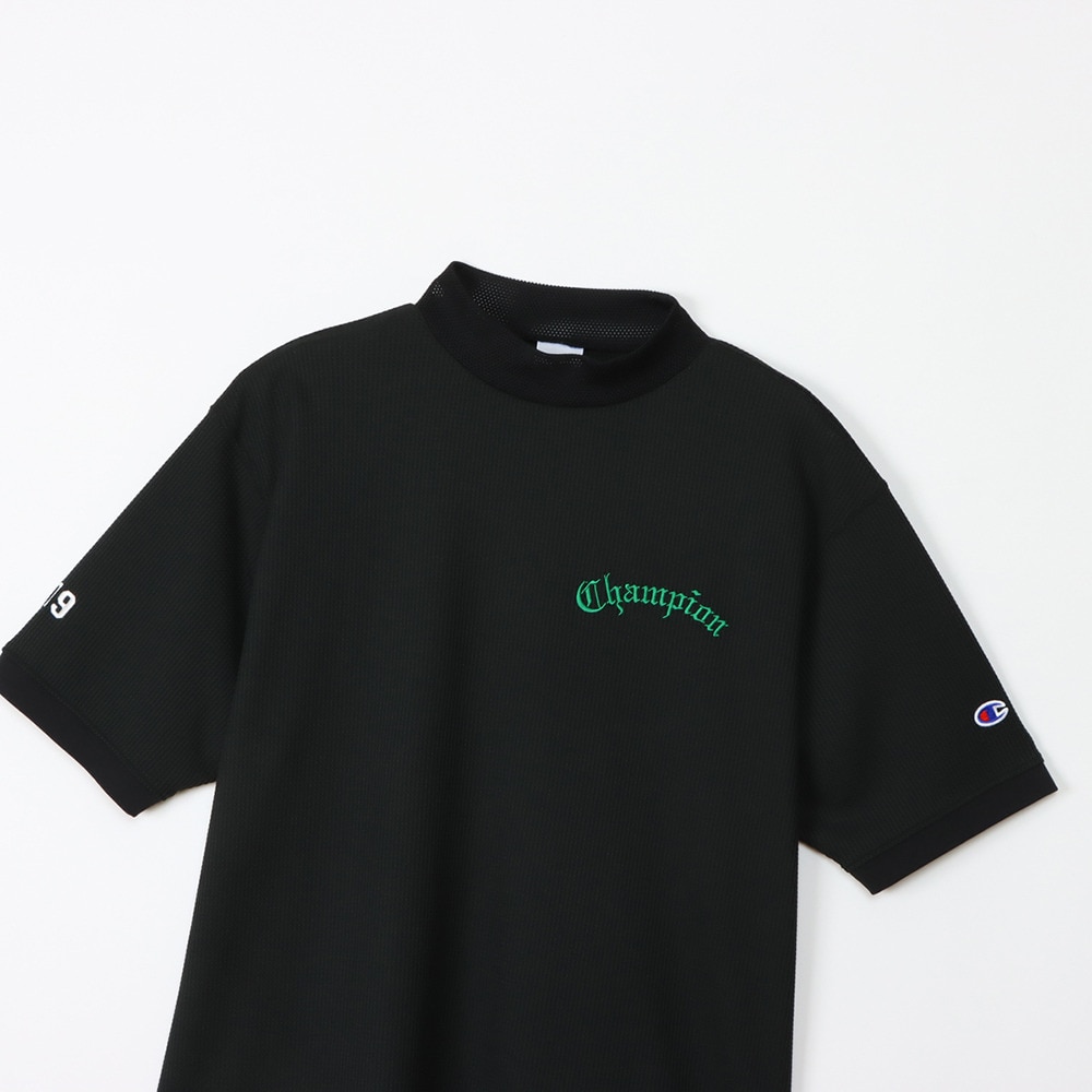 チャンピオン（CHAMPION）（メンズ）ゴルフウェア 速乾 遮熱 半袖 モックネックシャツ C3-BG303 090