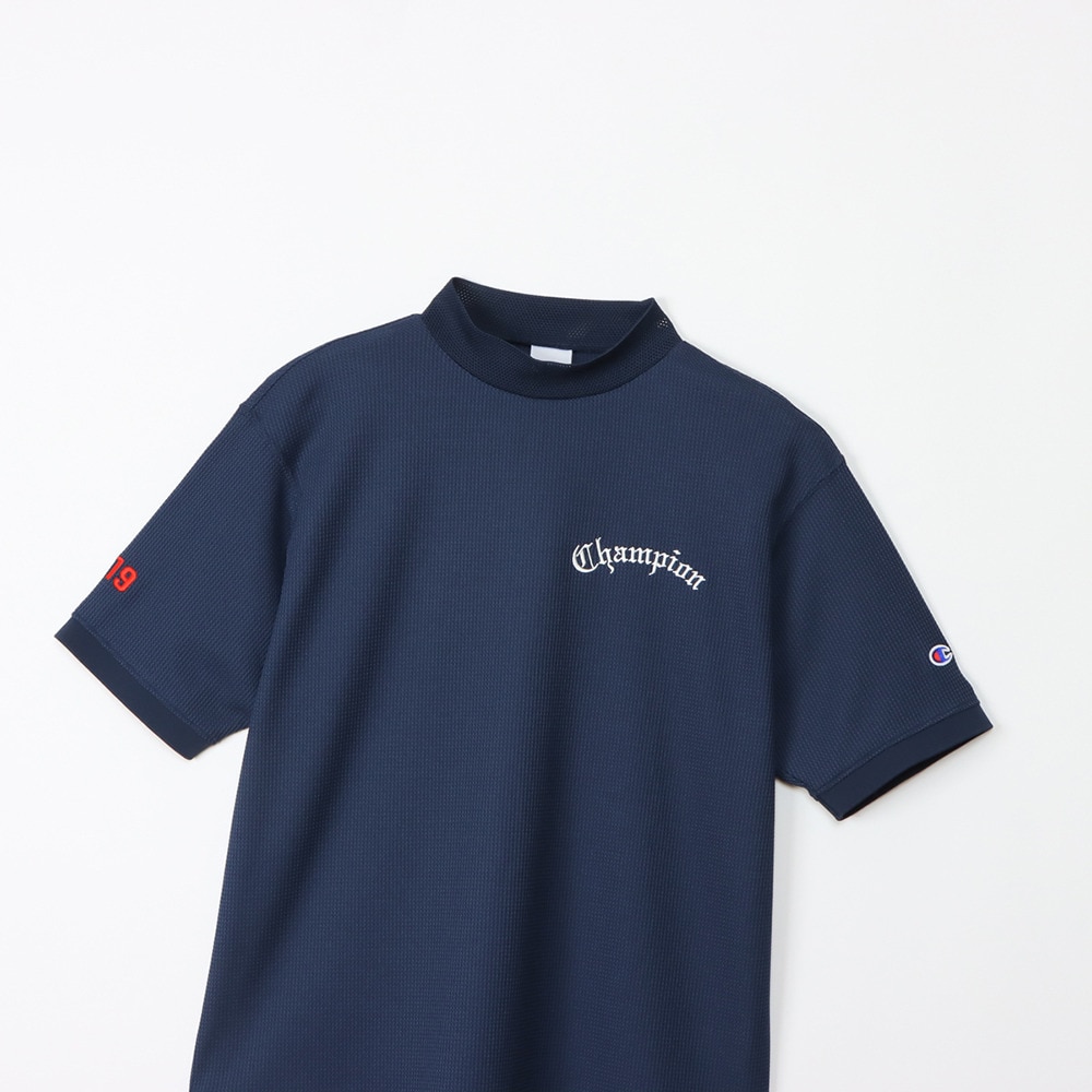 チャンピオン（CHAMPION）（メンズ）ゴルフウェア 速乾 遮熱 半袖 モックネックシャツ C3-BG303 370