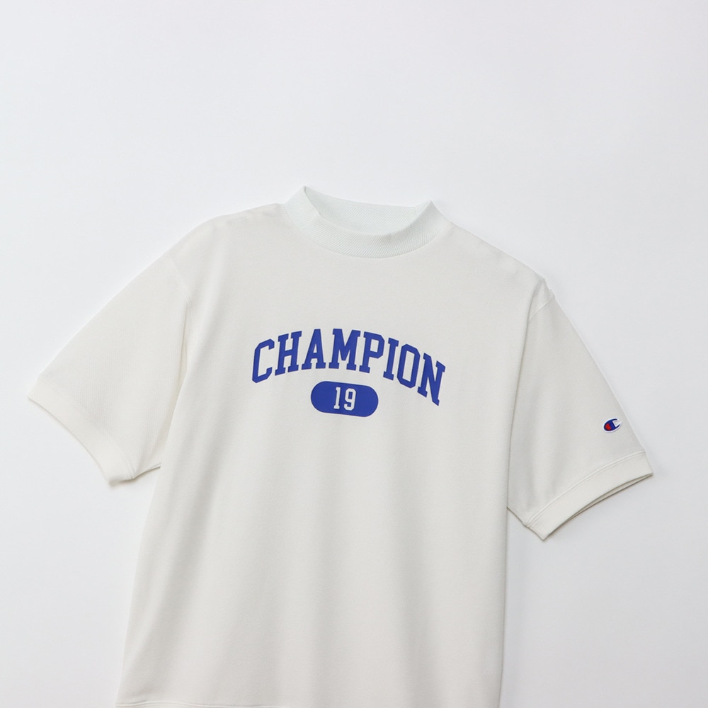 チャンピオン（CHAMPION）（メンズ）ゴルフウェア 速乾 半袖 モックネックシャツ C3-BG304 020