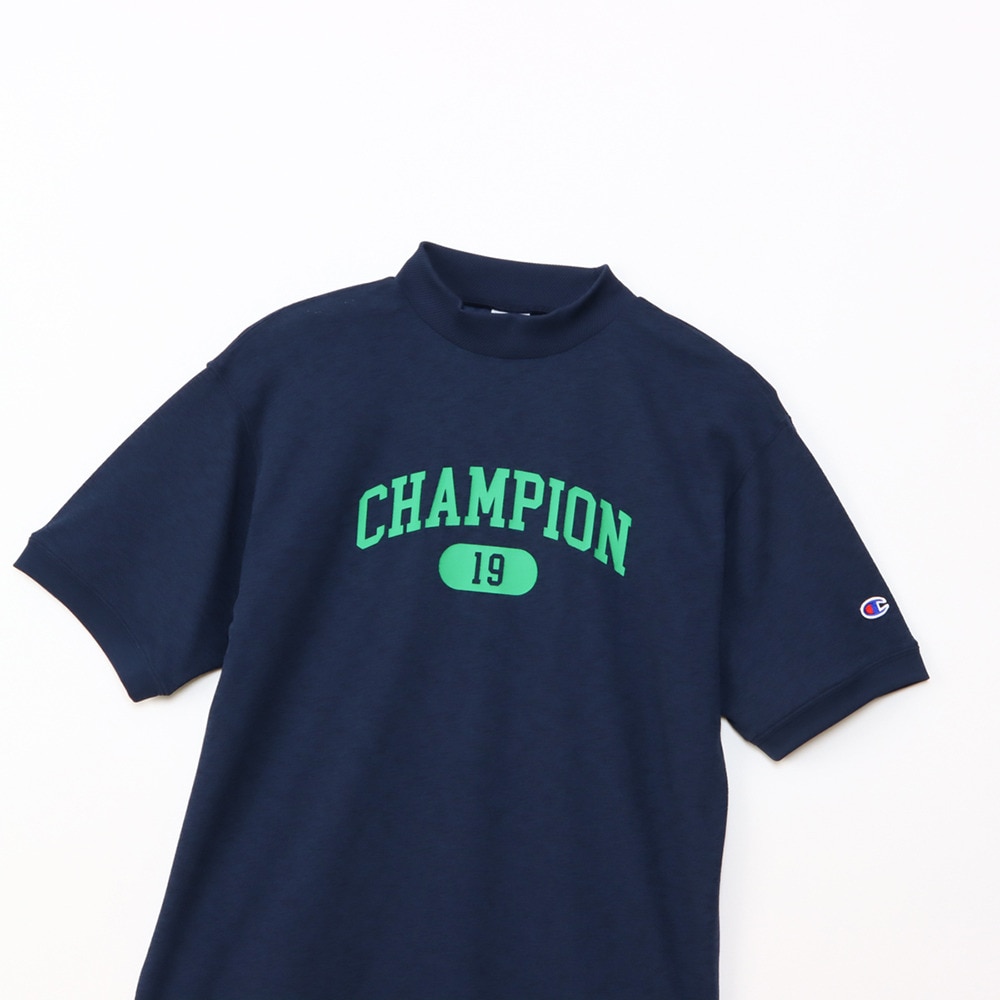 チャンピオン（CHAMPION）（メンズ）ゴルフウェア 速乾 半袖 モックネックシャツ C3-BG304 370