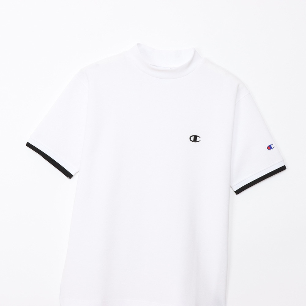 チャンピオン（CHAMPION）（メンズ）ゴルフウェア 吸汗速乾 半袖モックネックシャツ C3-BG306 010