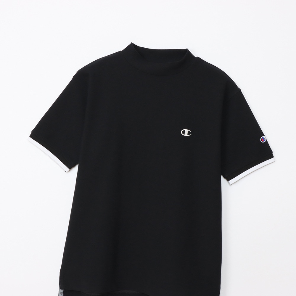 チャンピオン（CHAMPION）（メンズ）ゴルフウェア 吸汗速乾 半袖モックネックシャツ C3-BG306 090