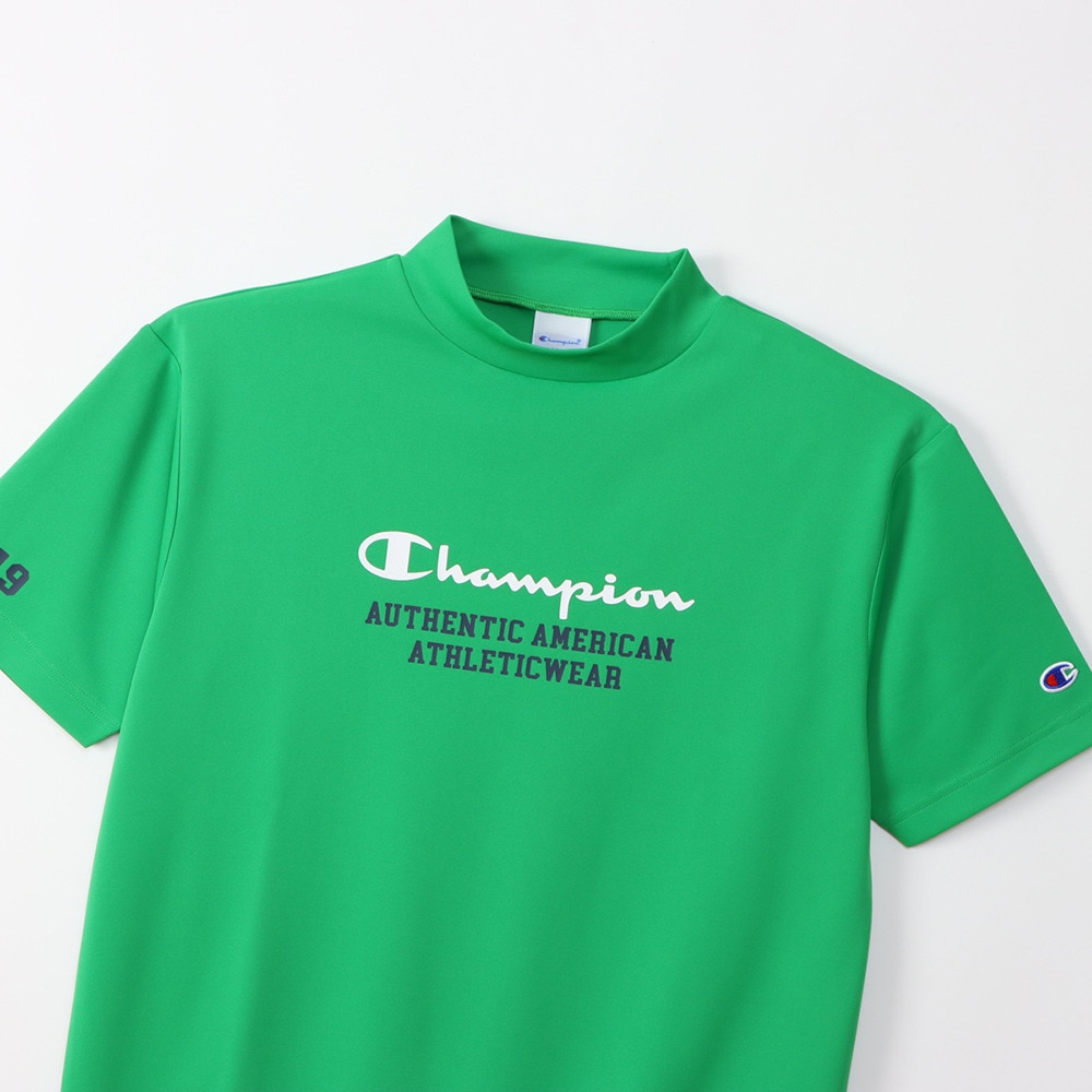 チャンピオン（CHAMPION）（メンズ）ゴルフウェア 吸汗速乾 遮熱 半袖 モックネックシャツ C3-BG310 535