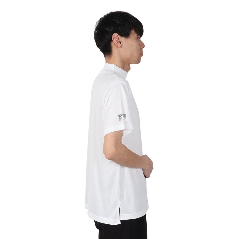 チャンピオン（CHAMPION）（メンズ）ゴルフウェア 速乾 半袖 モックネックシャツ C3-BG323 010