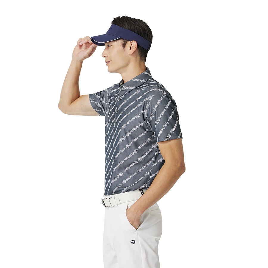 テーラーメイド（TAYLORMADE）（メンズ）ゴルフウェア 吸汗速乾 ダイアゴナルジャガード 半袖ポロシャツ M13141-UN614