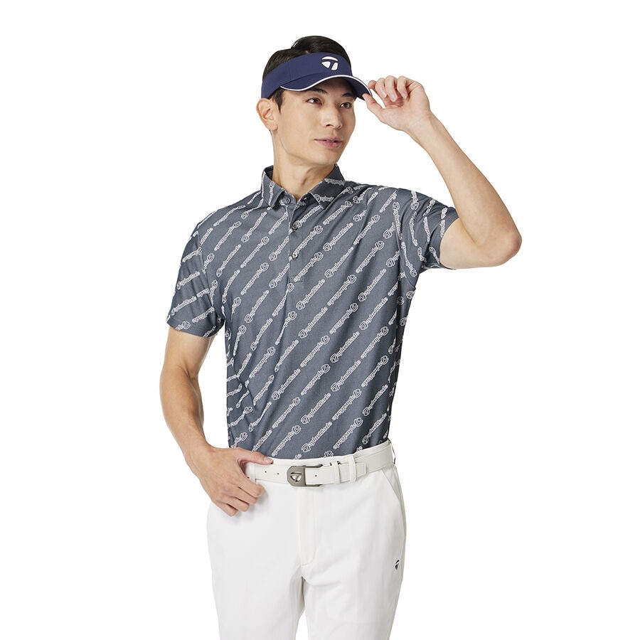 テーラーメイド（TAYLORMADE）（メンズ）ゴルフウェア 吸汗速乾 ダイアゴナルジャガード 半袖ポロシャツ M13141-UN614