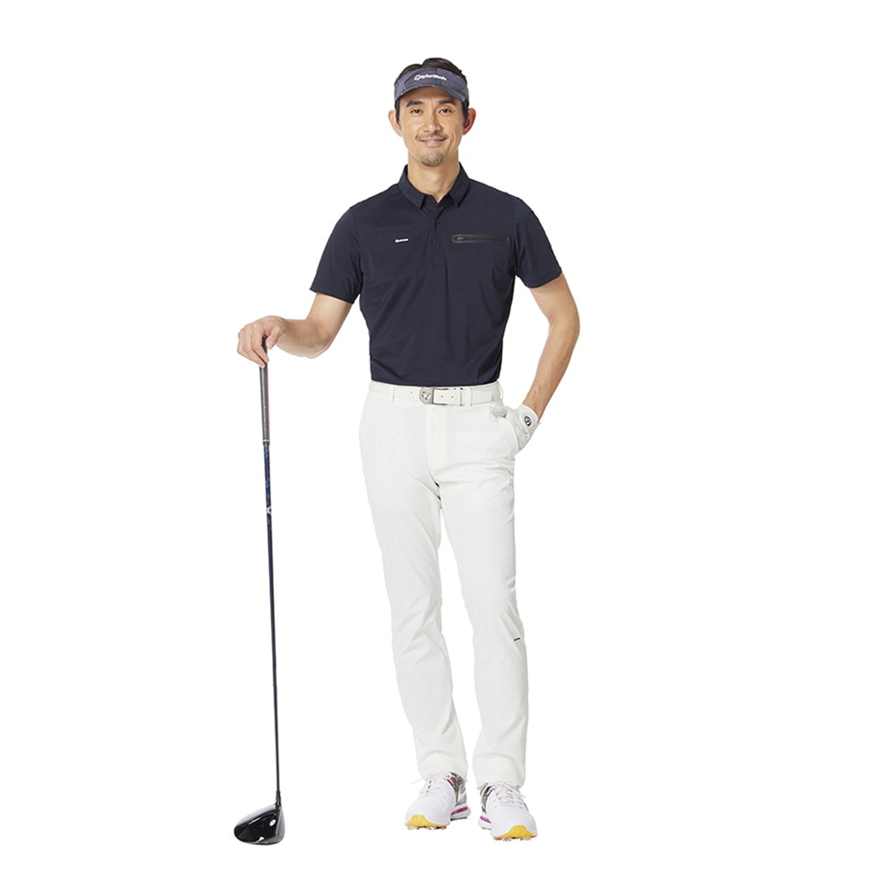 テーラーメイド（TAYLORMADE）（メンズ）ゴルフウェア 吸汗速乾 遮熱 ラインド 半袖ポロシャツ M13203-UN632