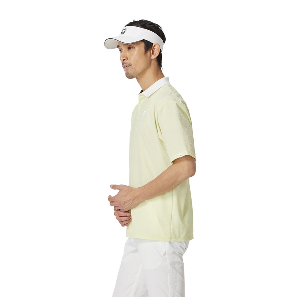 テーラーメイド（TAYLORMADE）（メンズ）ゴルフウェア 吸汗速乾 シアサッカー 半袖ポロシャツ M13209-UN633