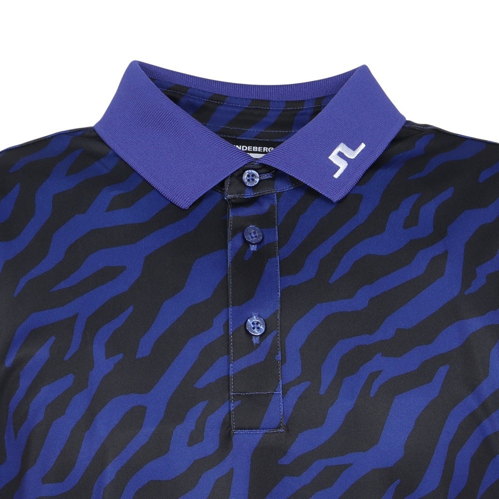 J.LINDEBERG（J.LINDEBERG）（メンズ）ゴルフウェア 速乾 Tour Tech プリント 半袖ポロシャツ 071-23241-096