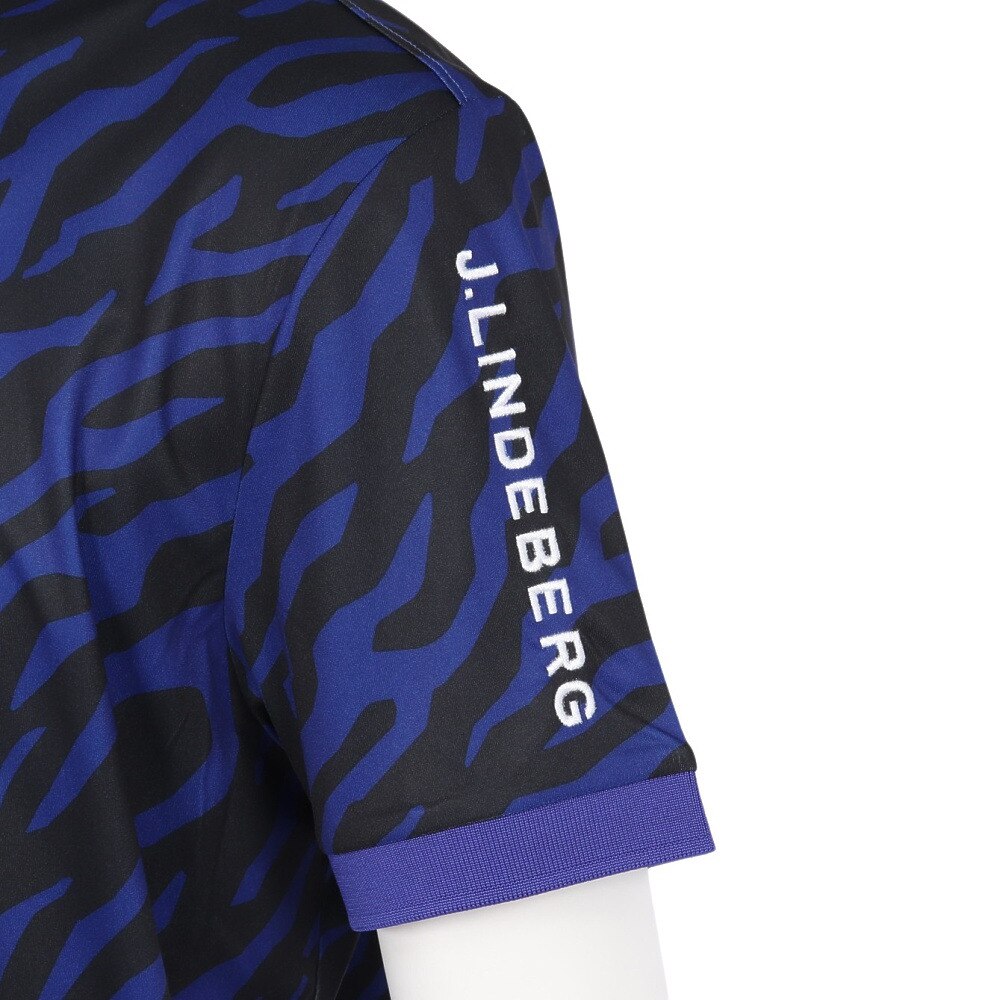 J.LINDEBERG（J.LINDEBERG）（メンズ）ゴルフウェア 速乾 Tour Tech プリント 半袖ポロシャツ 071-23241-096