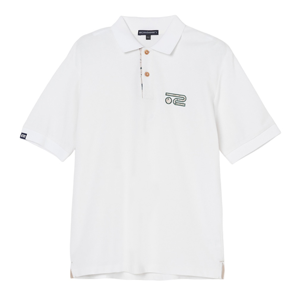 ROSASEN（メンズ）ゴルフウェア 冷感コットン半袖ポロシャツ 044-23441-25SS-005