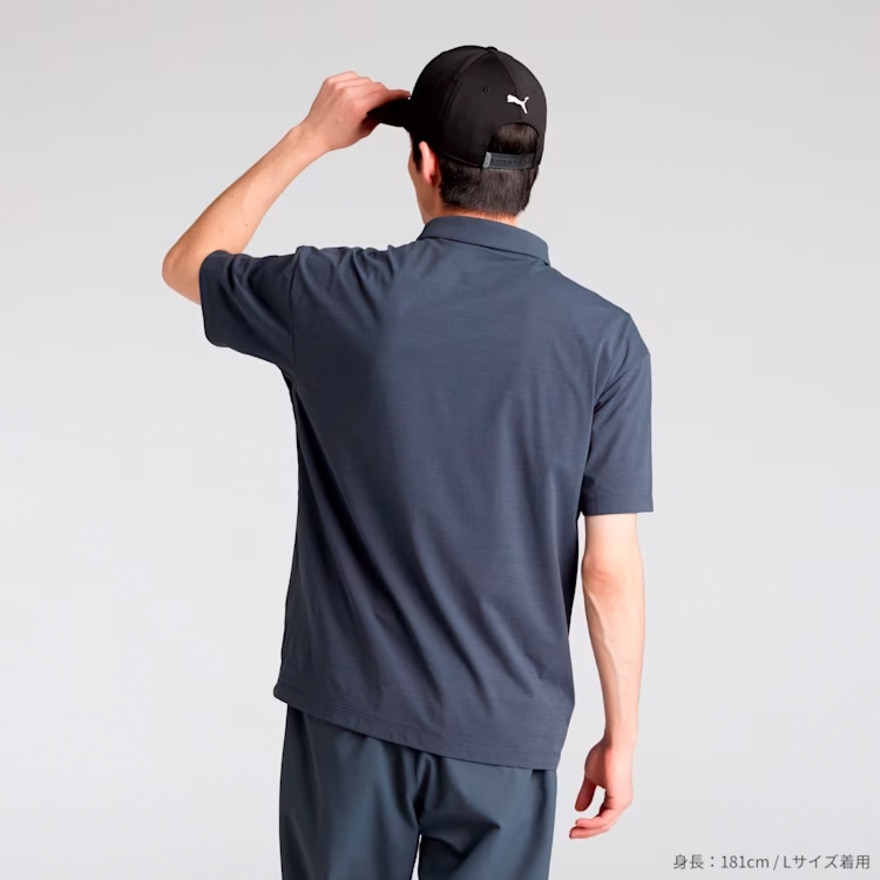 プーマ（PUMA）（メンズ）ゴルフウェア FOG ソリッド リラックス 半袖ポロシャツ 633298-01